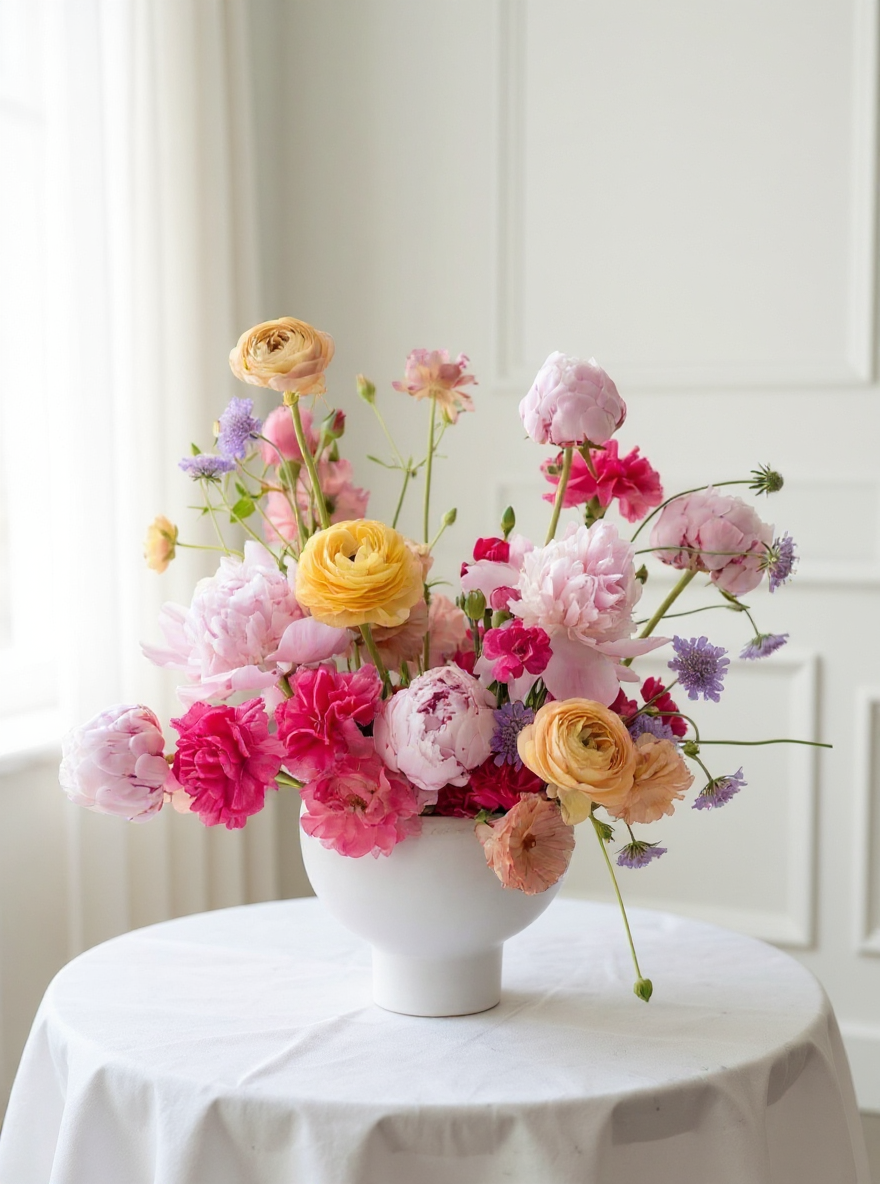 Vase arrangement — Garden palette